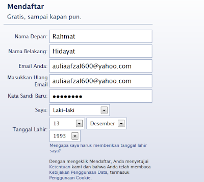 Cara Membuat Facebook