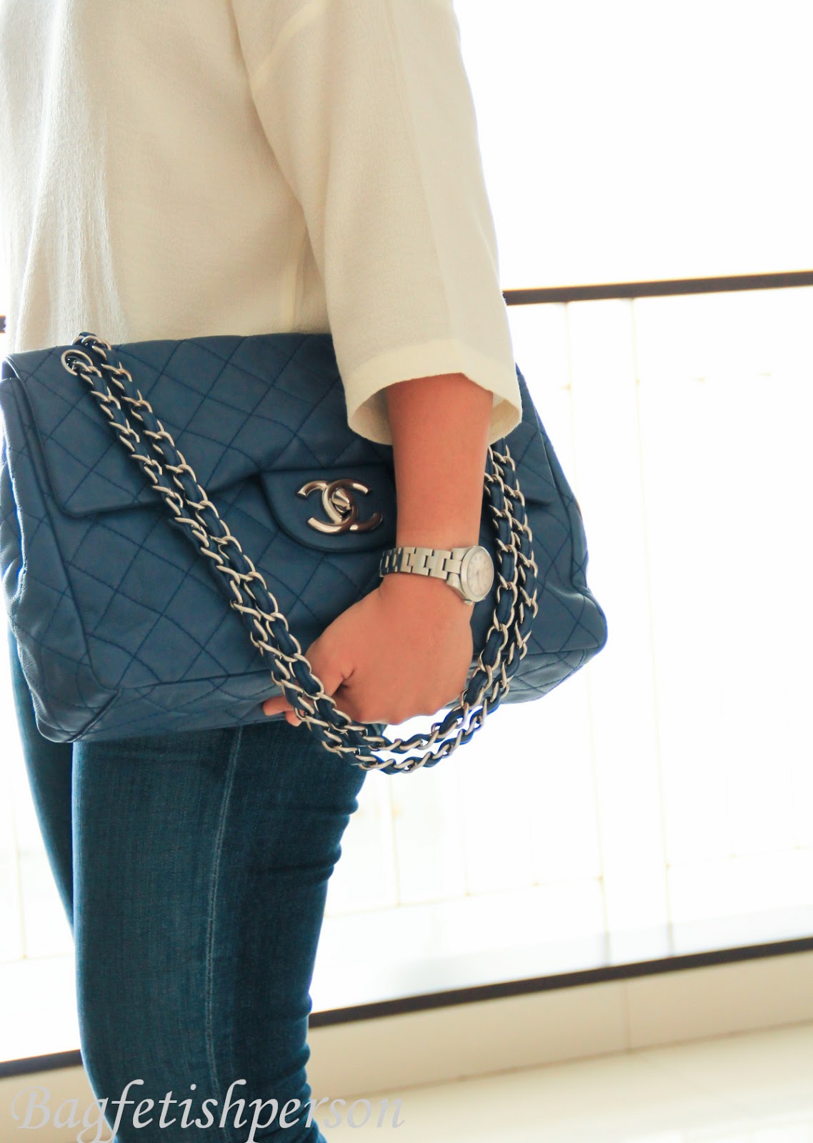 bagfetishperson: Bag of the day: Chanel Maxi Soft Caviar