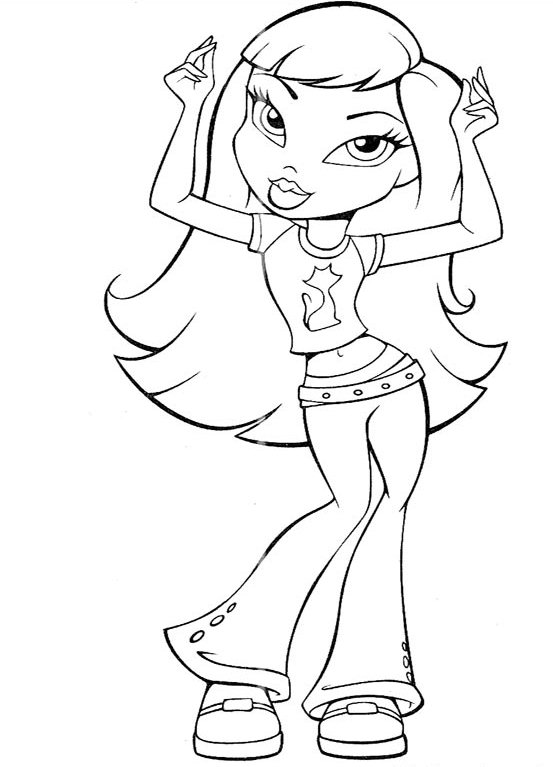DIBUJOS PARA COLOREAR BRATZ dibujos para colorear bratz: