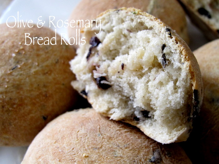 Olive and Rosemary Bread Roll Recipe Makeup and Macaroons