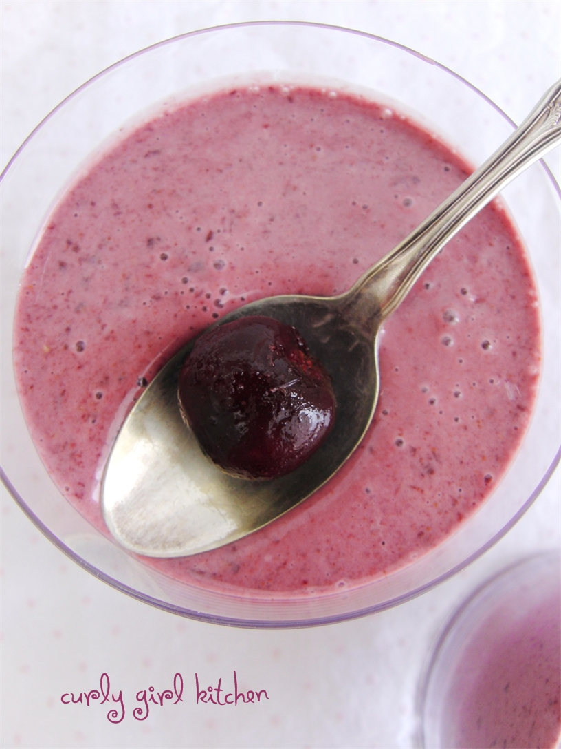 Curly Girl Kitchen Fruit and Nut Butter Smoothies...