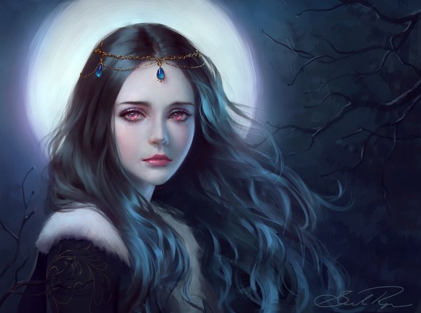 As ilustrações de mulheres em mundos de fantasia de Ulyana Selene Regener Ulyana Selene Regener selenada deviantart ilustrações belas mulheres fantasia