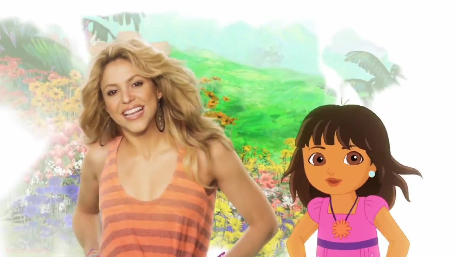 Shakira - myshakiblog: Capturas HD: Video Shakira ft Dora - Todos