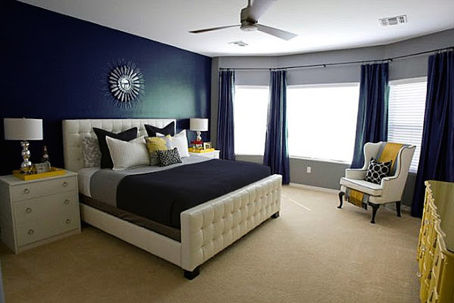 Decoración Ideal: Dormitorios en azul oscuro
