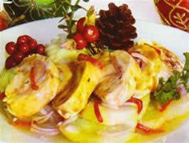 Muslos de pollo relleno recetas