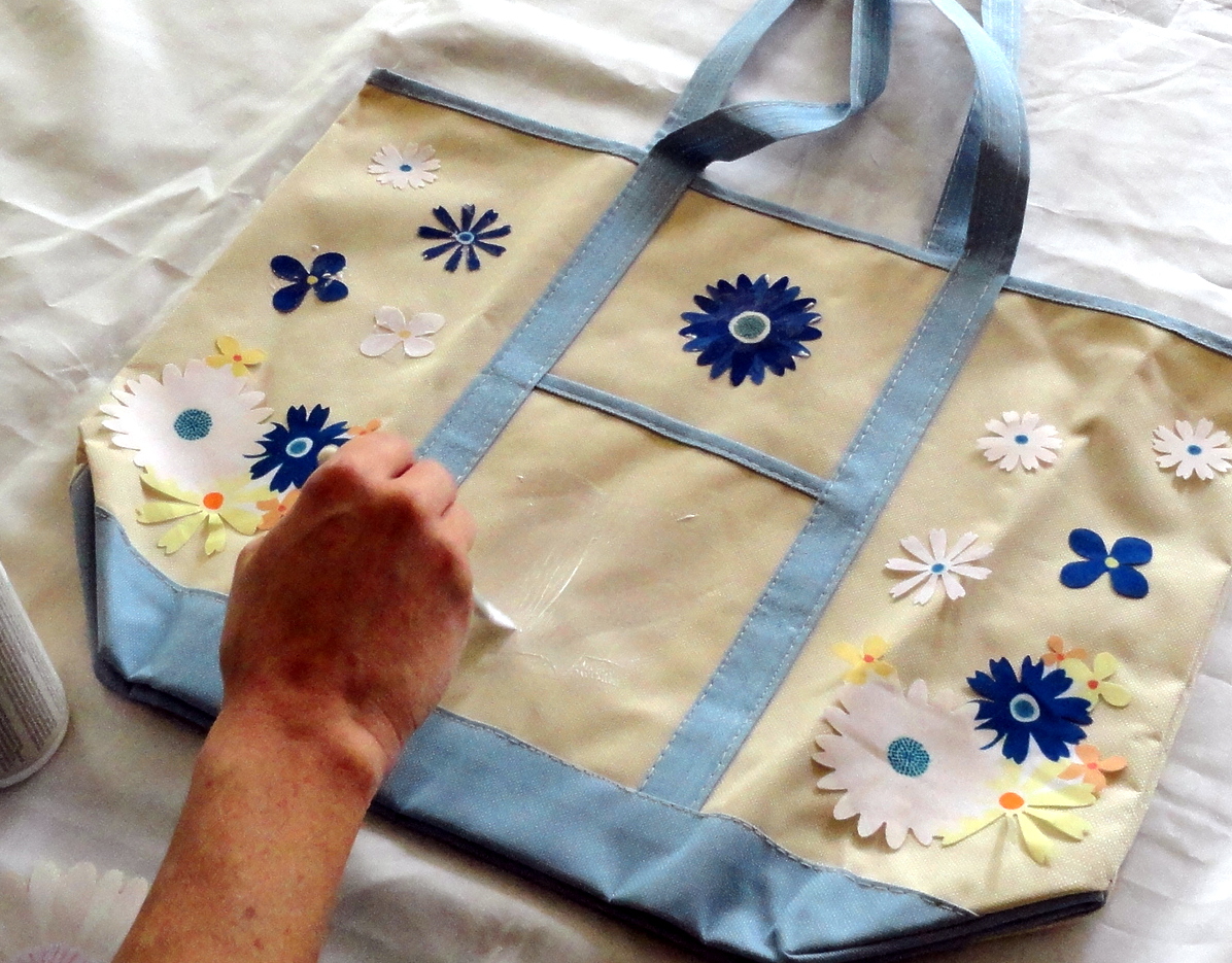 Martha Stewart Decoupage market bag Rachel Teodoro