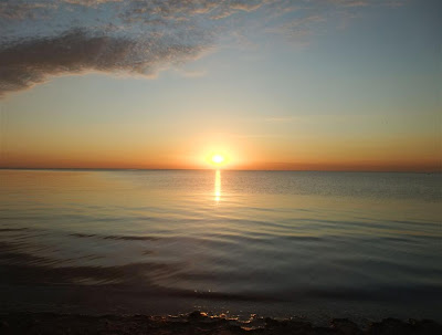 Sunset over Lake Erie, Michigan Sunset over Lake Erie, Michigan