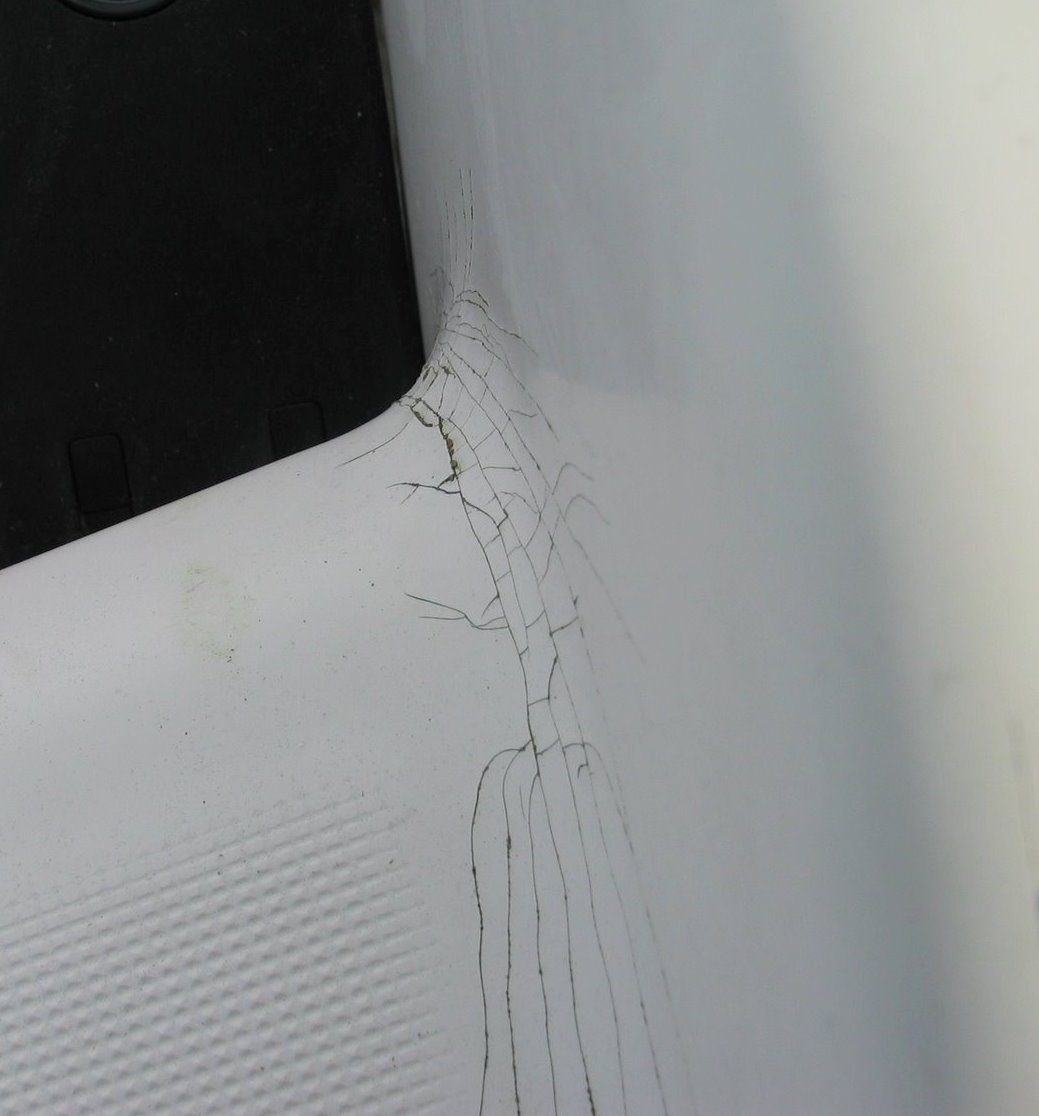 Boat Care Stress Cracks in the Gelcoat of the Cockpit Coaming