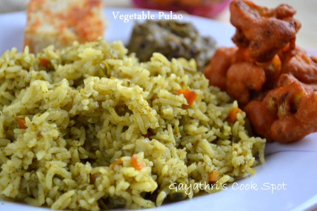 Vegetable Pulao – Gayathri's Cook Spot
