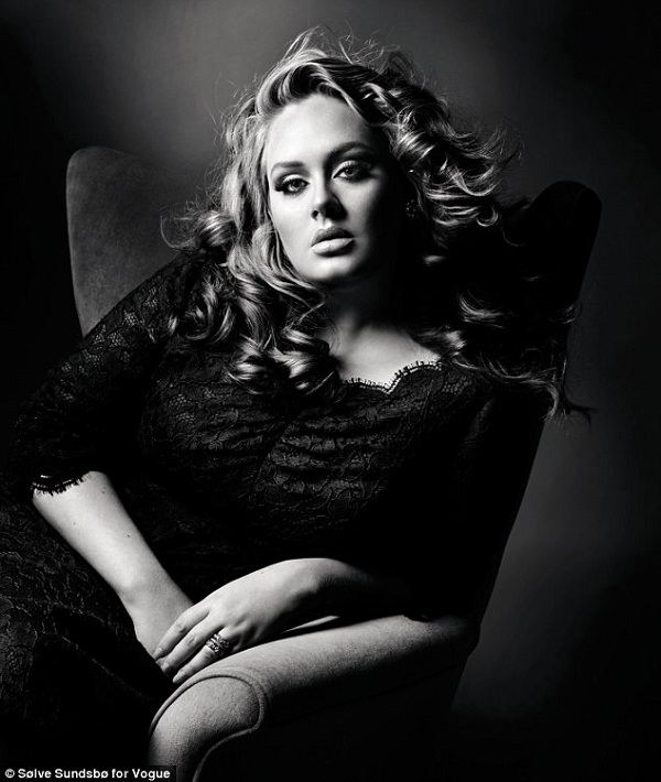 Adele makes her debut for Vogue UK, October 2011