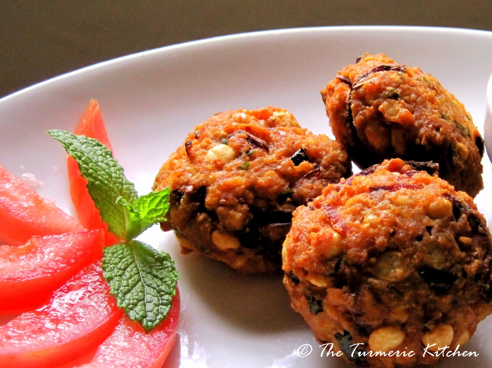 The Turmeric Kitchen Our very own Falafel Chana dal vada aka “Piaji”