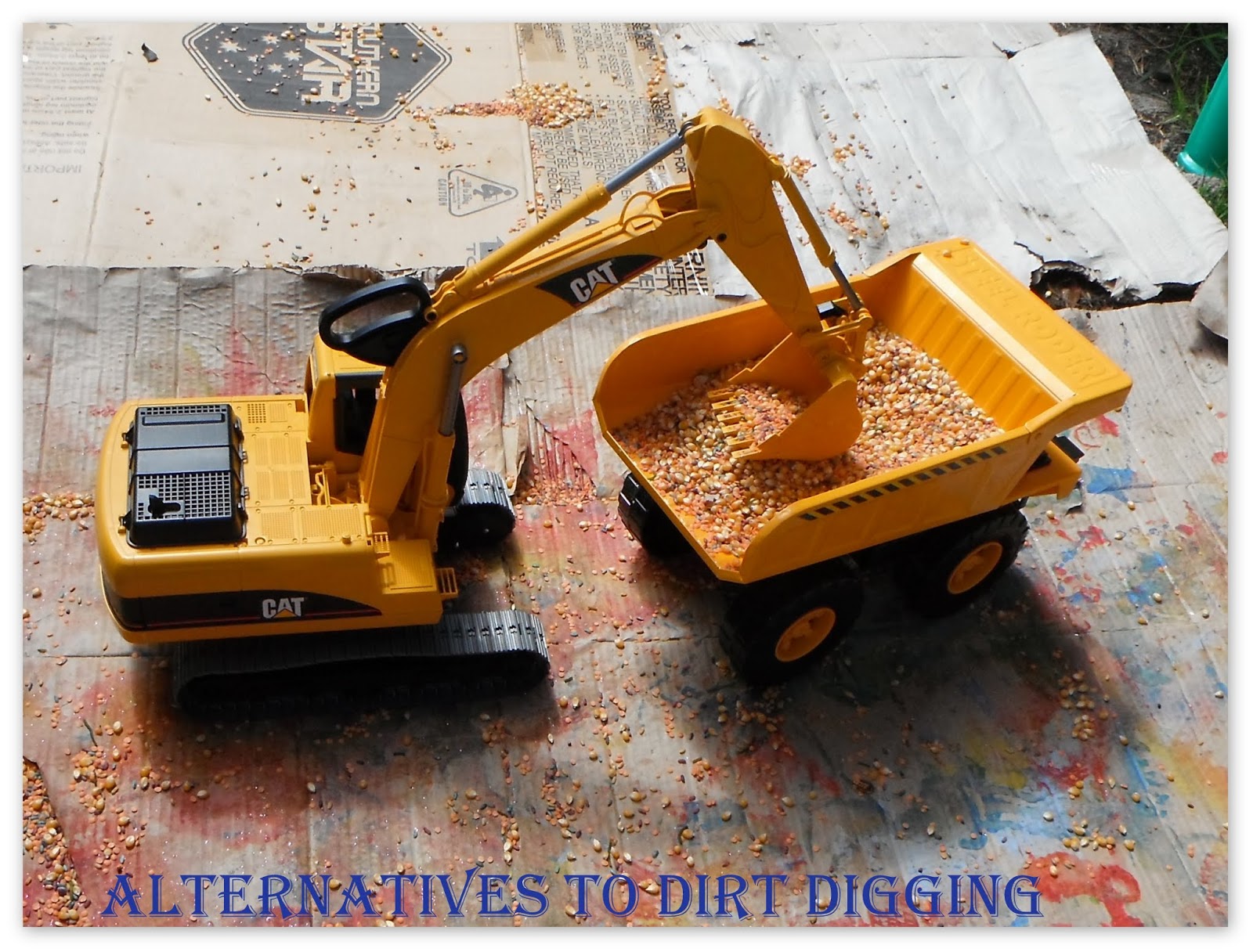 Playing with Toys in the Mud! Bruder Dump Trucks, Diggers, and Excavators  for Kids