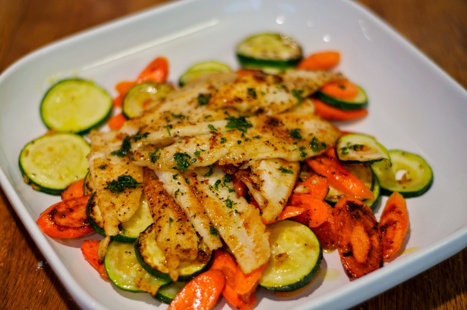 One Classy Dish Herb & Oil Tilapia
