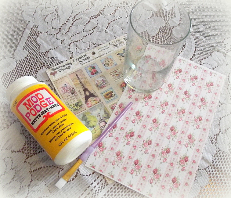 Creating from the Heart ♥ Decoupage on Glass ♥ {Crafty Secrets Style!}