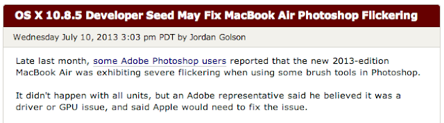 Mac Rumors macbook air mid 2013問題