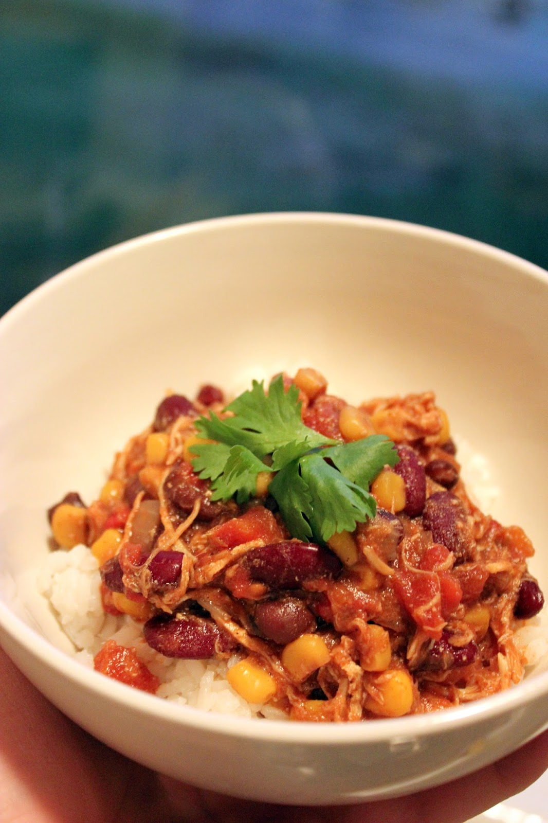 Swavory Stuff slow cooker chicken quinoa chili