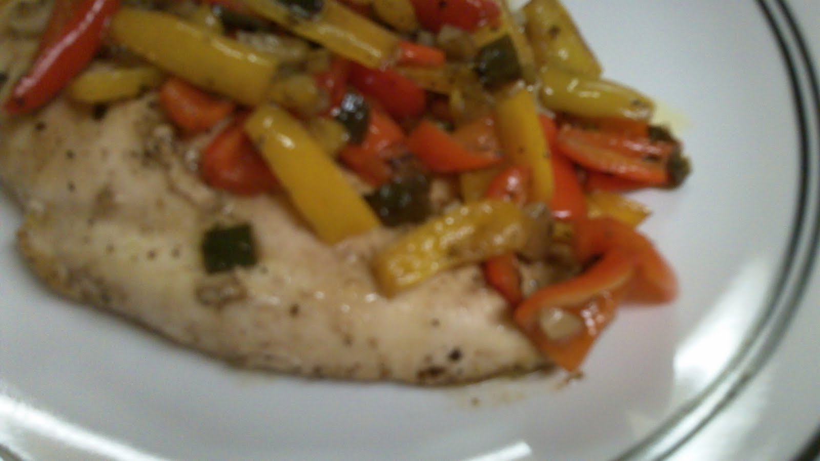 A Crafty Cook Chicken and Peppers with Balsamic Vinegar