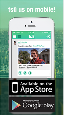 Tsu social network on mobile