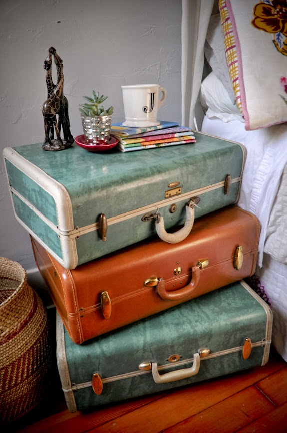 Vintage Suitcase Nightstand The Things We Would Blog