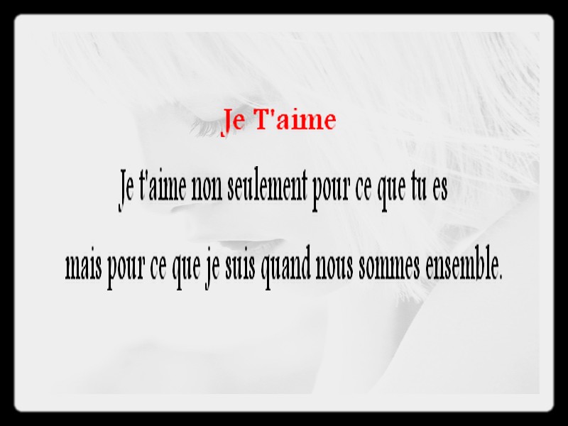 Poeme court rencontre amoureuse
