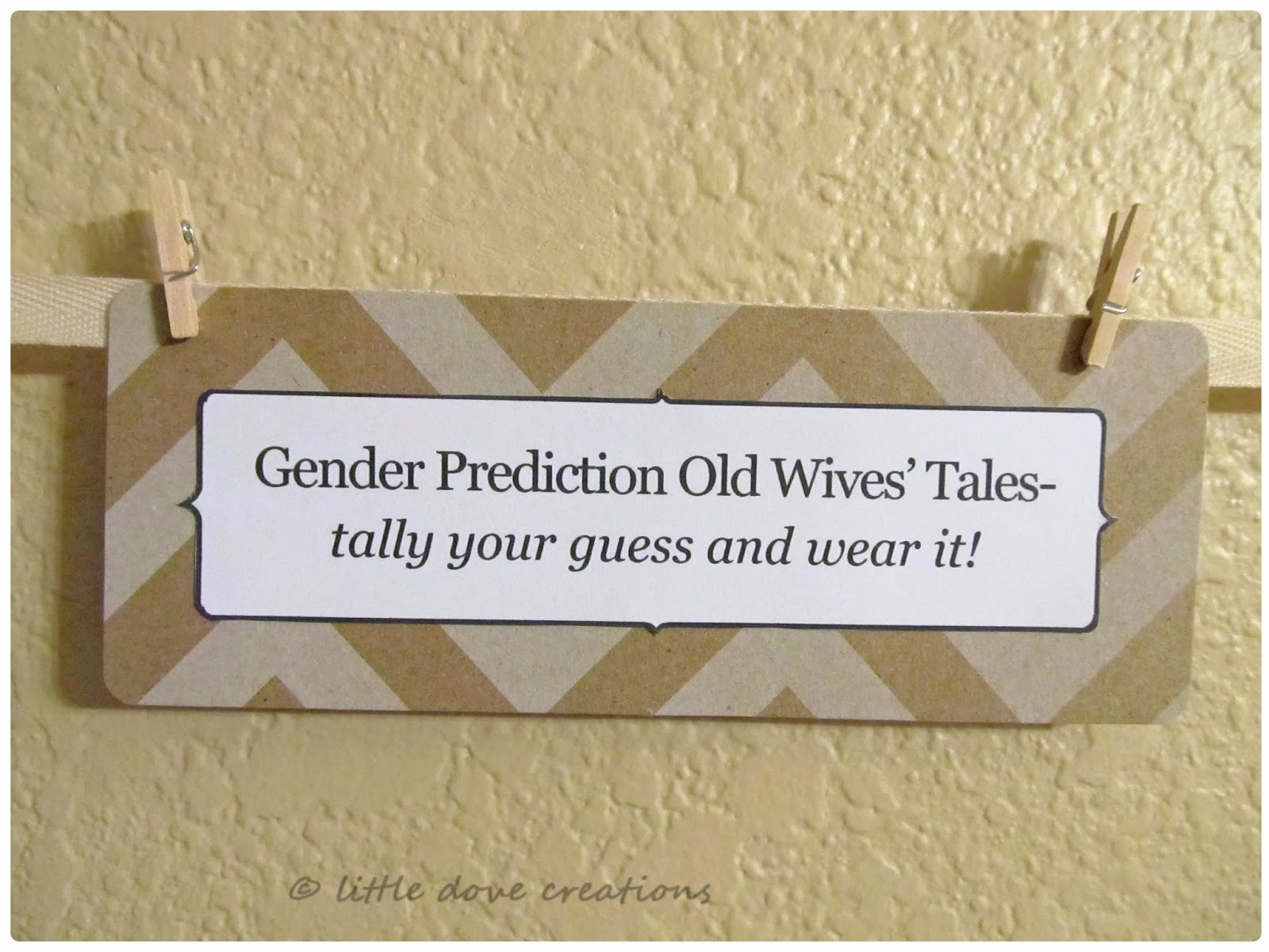 Little Dove Creations our gender reveal party