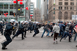 Manifestation contre le plan nord, 20 avril