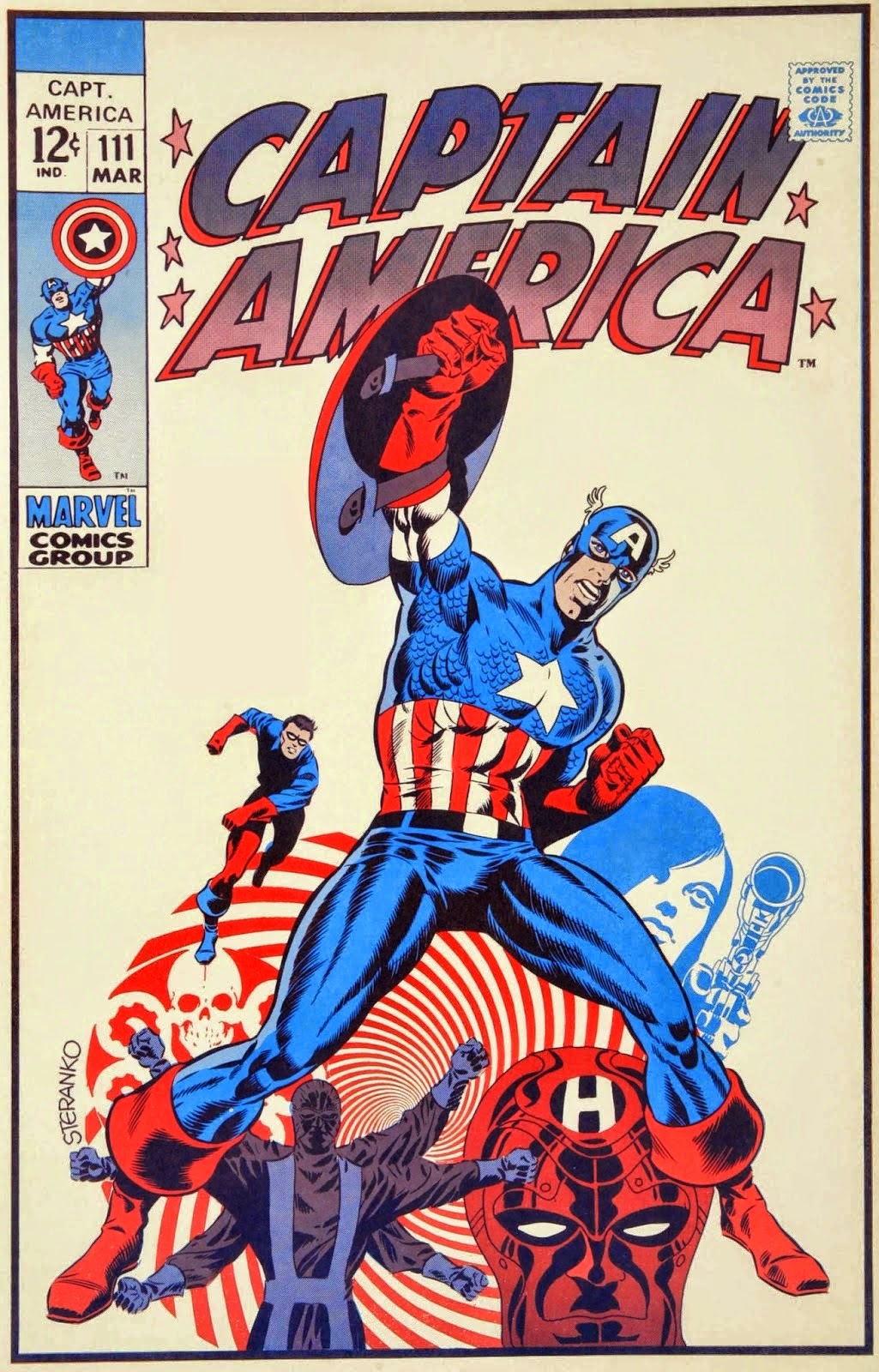 Cap'n's Comics Captain America 111 Cover by Jim Steranko