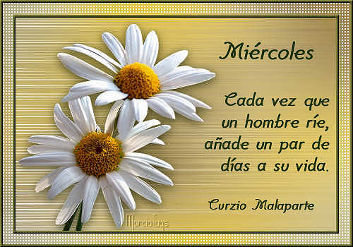 Resultado de imagen de miercoles con flores