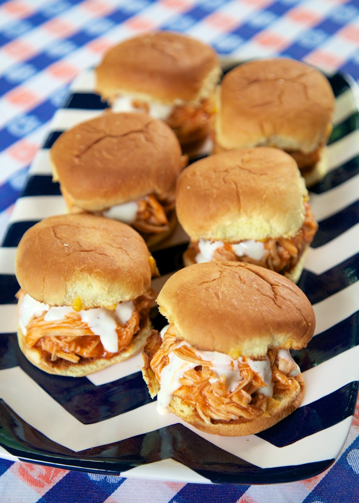 Slow Cooker Buffalo Chicken Sliders {Football Friday} Plain Chicken