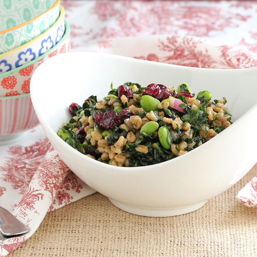 Blissful.Blushing.Beautiful. Barley and Kale Salad