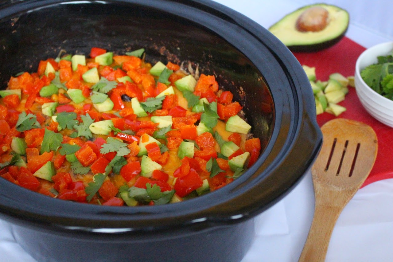 Kylee's Kitchen Slow Cooker Quinoa Enchilada Casserole