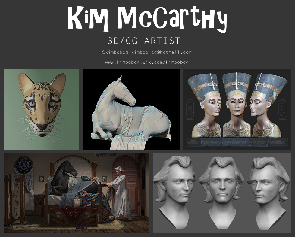 Kim McCarthy - 3D CG Artist - kimbobcg