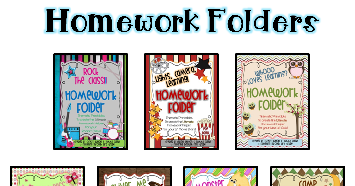 Homework Folders Update Fluttering Through First Grade