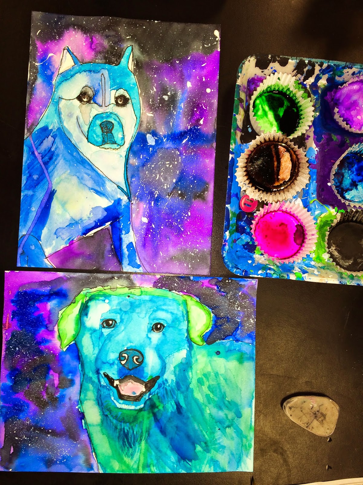 smART Class Dogs, Color Wheels, and a fun jewelry idea!!
