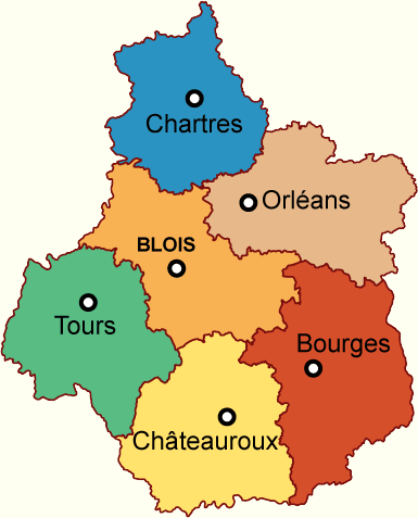 region centre departements