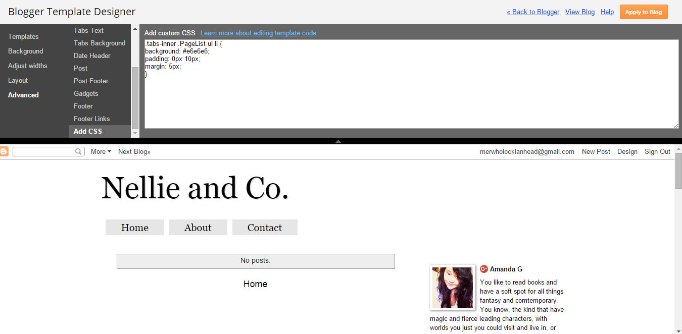 template for tabs