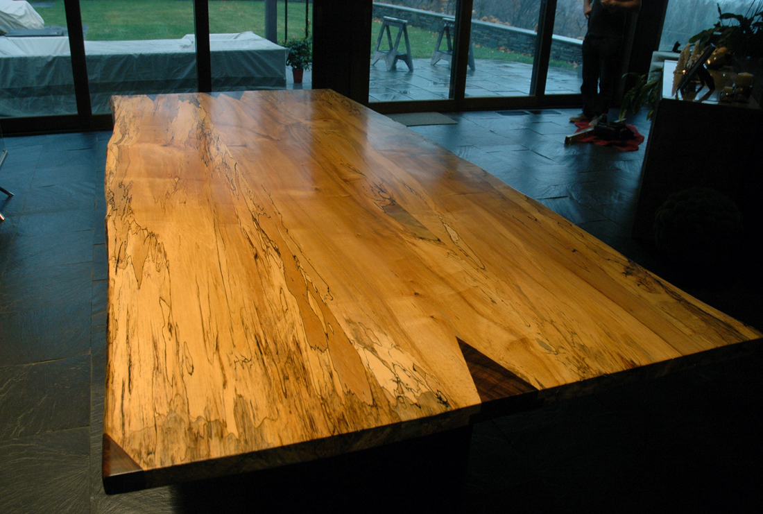 Dorset Custom Furniture A Woodworkers Photo Journal a spalted maple table top