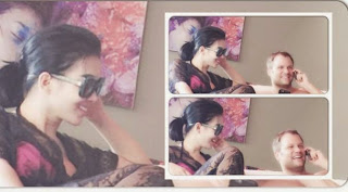 sensasi foto mesra syahrini dengan bule