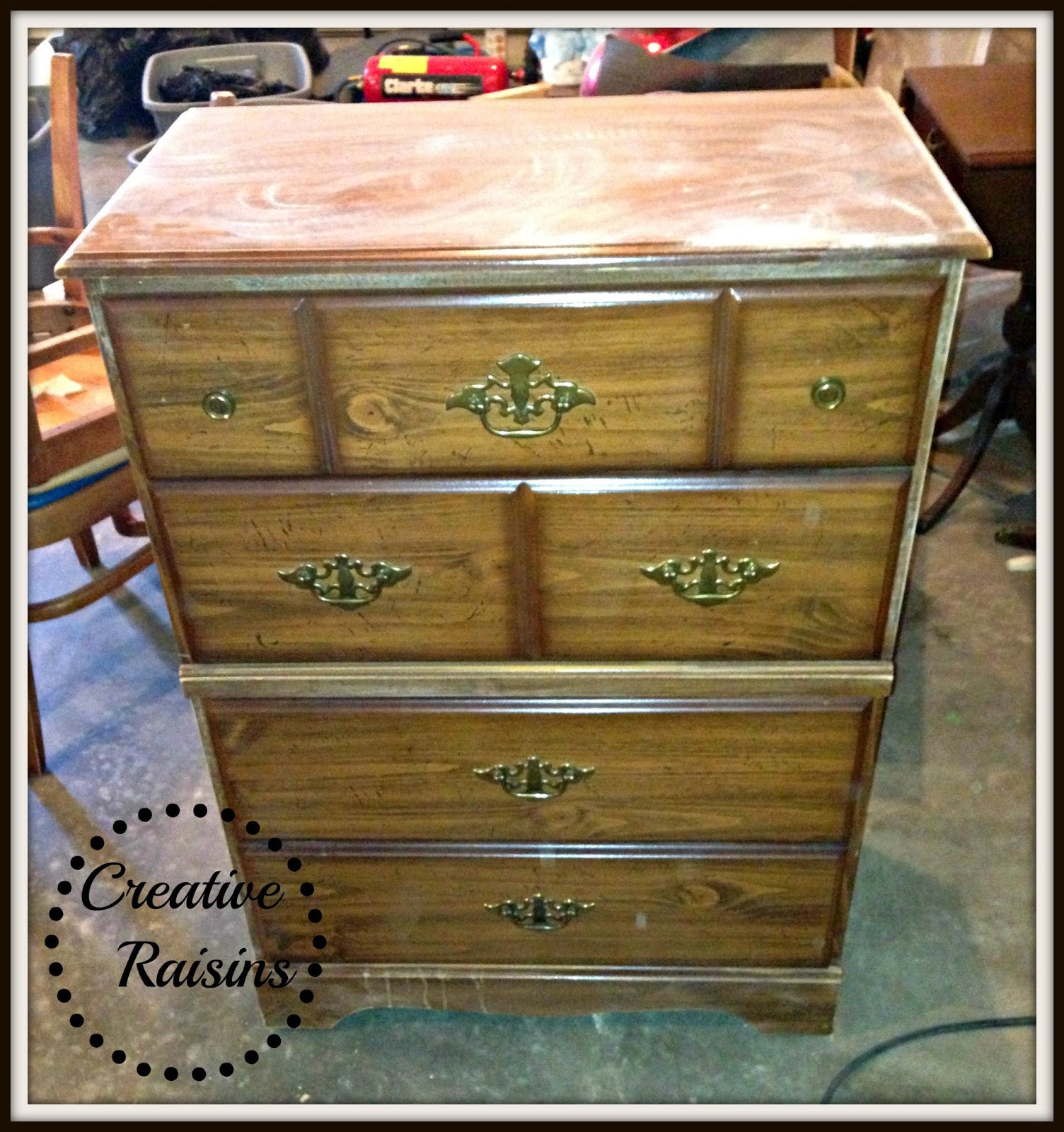 Creative Raisins: Teal Refinished Dresser