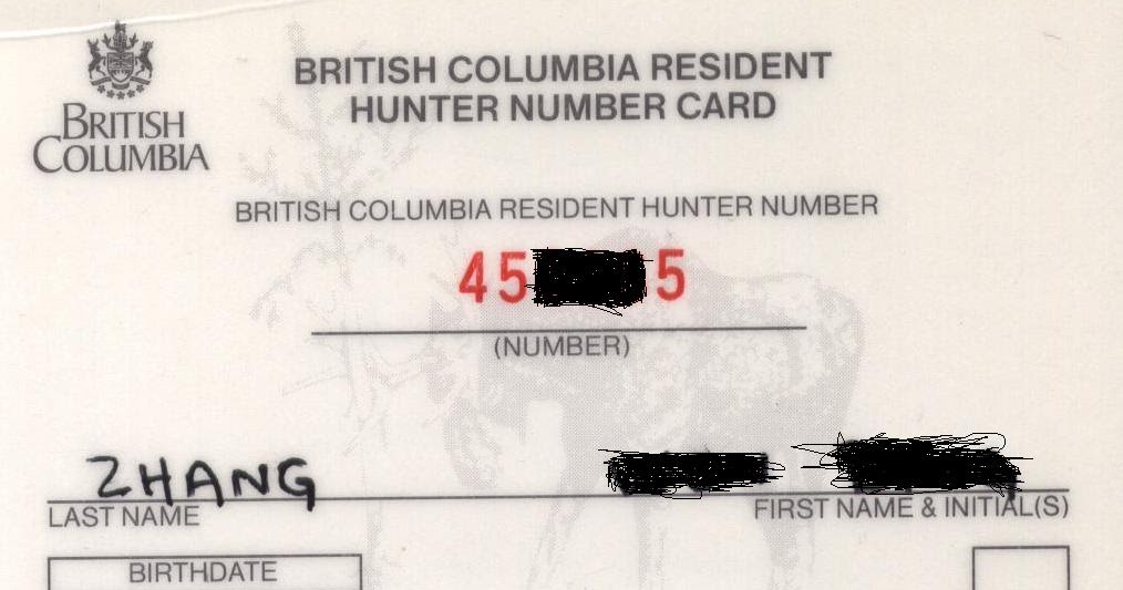 卑诗省狩猎 如何拿到卑诗省打猎证 BC Hunting Licence
