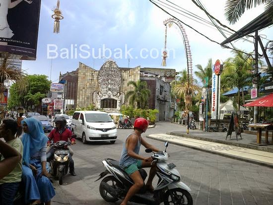 Beauty from a distance, the Bali Bombing Monument (Ground Zero) in Jalan Legian Kuta Beauty from a distance, the Bali Bombing Monument (Ground Zero) in Jalan Legian Kuta