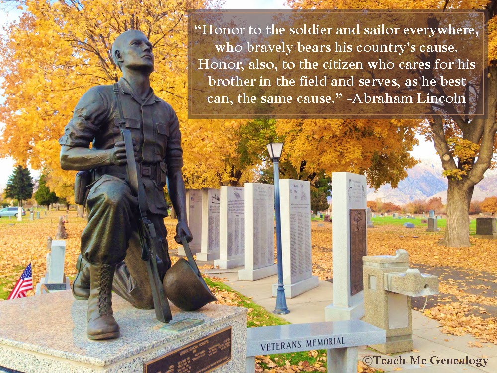 Top 25 Veterans Day Quotes ~ Teach Me Genealogy