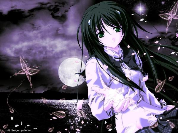 anime wolf girl. sad anime anime wolf girl with white hair. anime wolf girl. sad anime