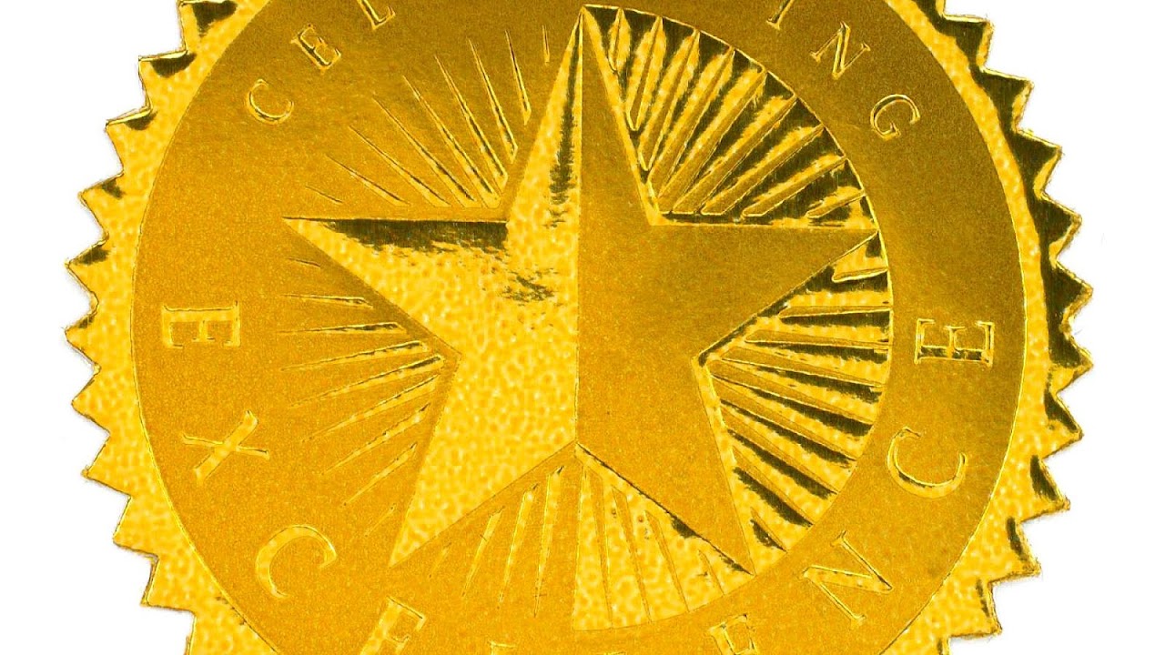 Custom Gold Seal Stickers Gold Choices