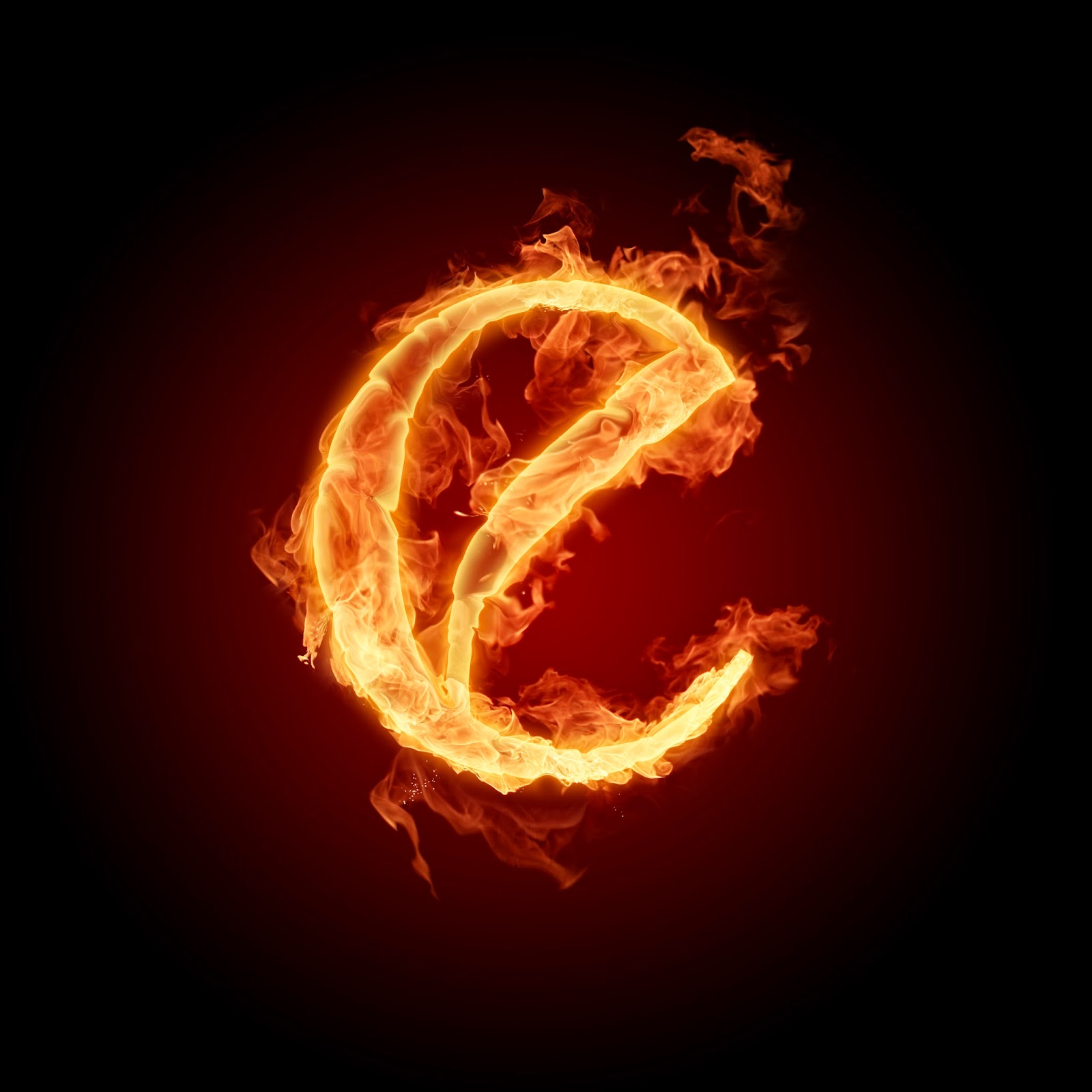 Free Burning Fire Letter Alphabet Naviwall
