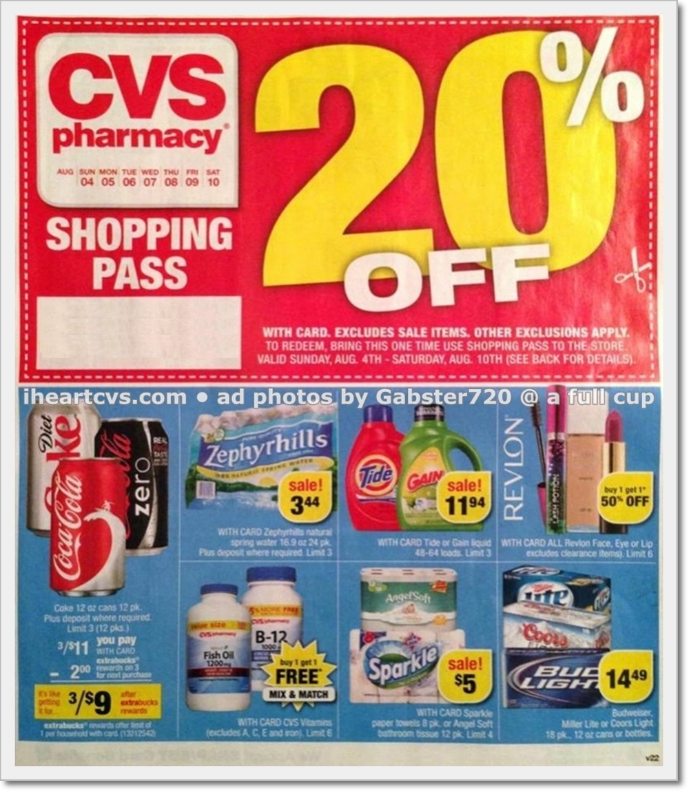 Weekly Ad Scan CVS Ad Scan Week of 8/4