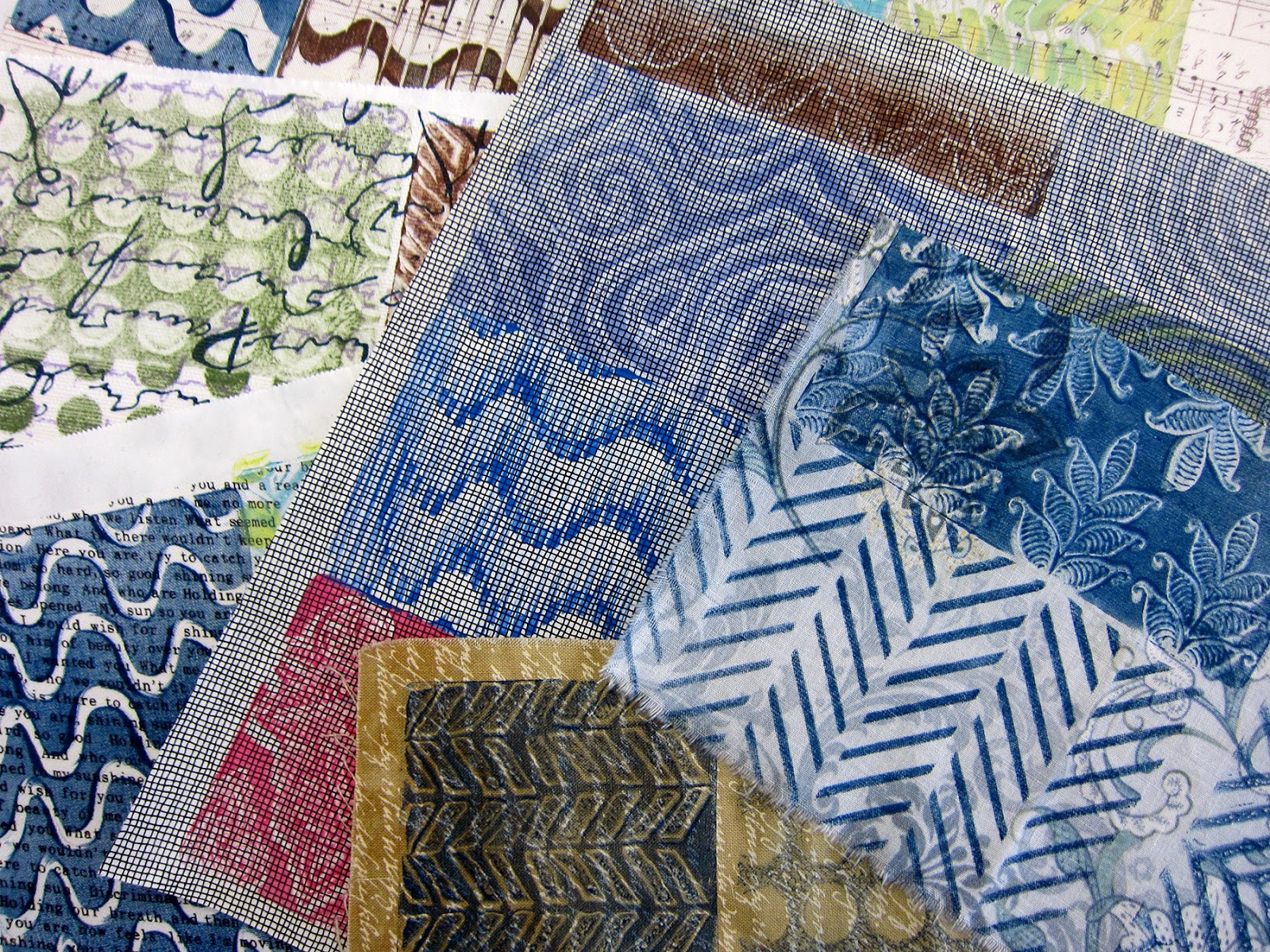 Printing with Gelli Arts® DIY Gelli® Printed Fabric Patches!