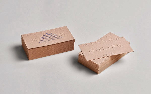 Embossed Business Cards