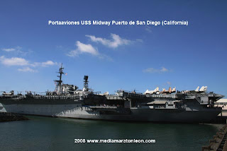 Portaaviones USS Midway Puerto de San Diego (California) www.mediamaratonleon.com