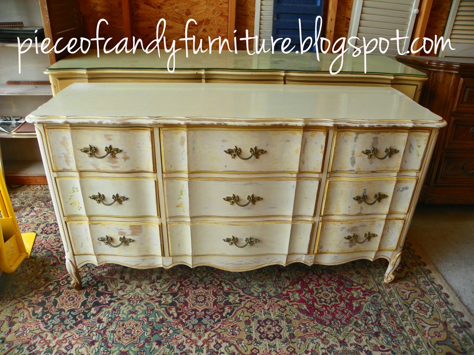 Piece Of Candy Furniture French Provincial Dixie Triple Dresser